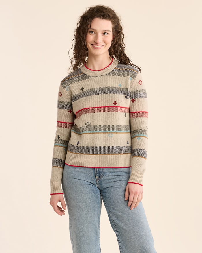 WOMEN'S BRIDGER STRIPE MERINO SWEATER